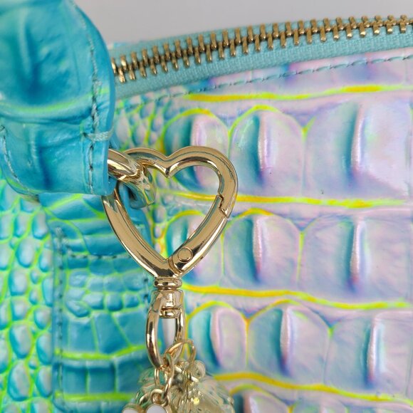 Red Strawberry and Daisy Purse Charm with Heart - Picture 6 of 8